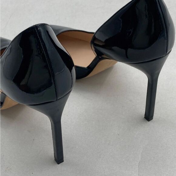 Manolo Blahnik Shiny Black Pointed Heels - Size 38 - Picture 7 of 11